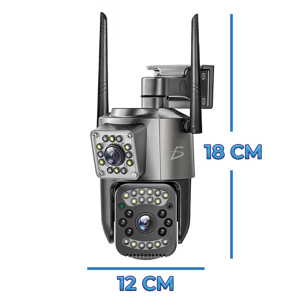 Cámara De Seguridad Ip66 Impermeable De 4 Megapíxeles Con Doble Cámara - Image 4