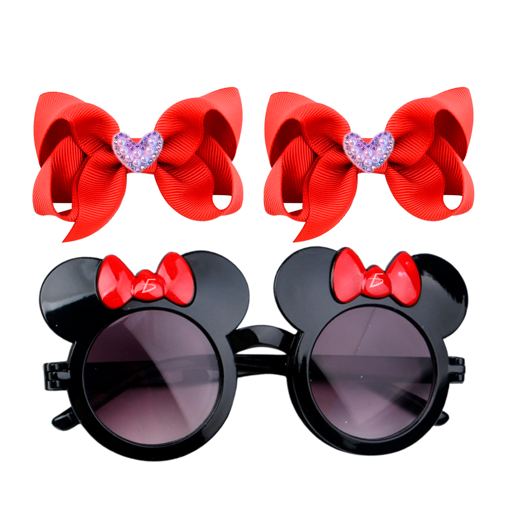 Set de 2 Moños con Lente con Orejas de Raton y Detalle de Moño Coquete - Image 2