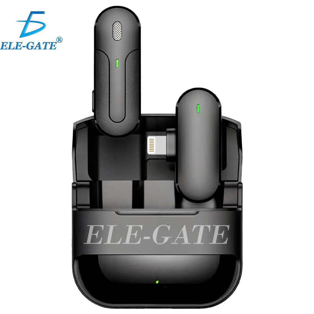 Micrófono Inalámbrico Lavalier para IPhone con Estuche de Carga