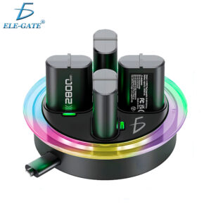 Cargador de 4 Pilas para Xbox con 4 Pilas de 2800MaH
