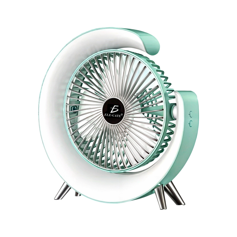 Ventilador de Escritorio con Luz Led RGB 3 Velocidades Inclinación 180º - Image 2