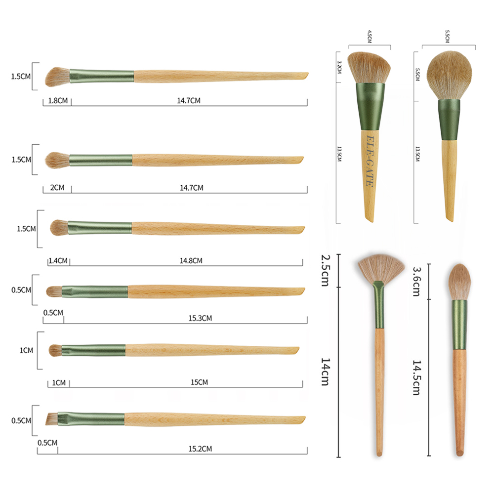 Set de 10 Piezas de Brochas de Maquillaje - Suaves y Completas para un Acabado Profesional - Image 4