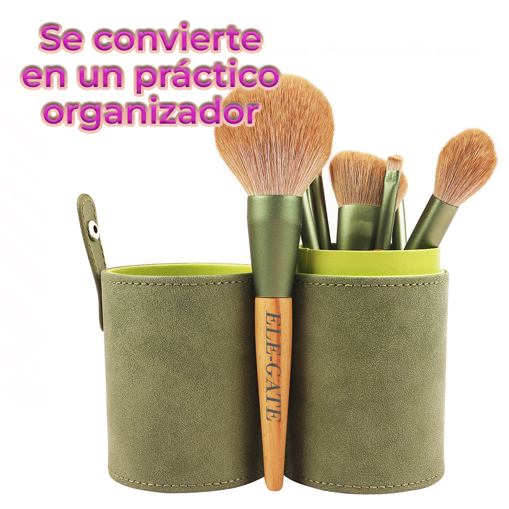 Set de 10 Piezas de Brochas de Maquillaje - Suaves y Completas para un Acabado Profesional - Image 2