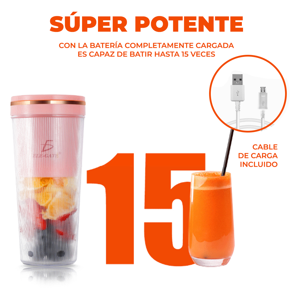 Mini Vaso licuadora de 350ml recargable vía USB - Image 3