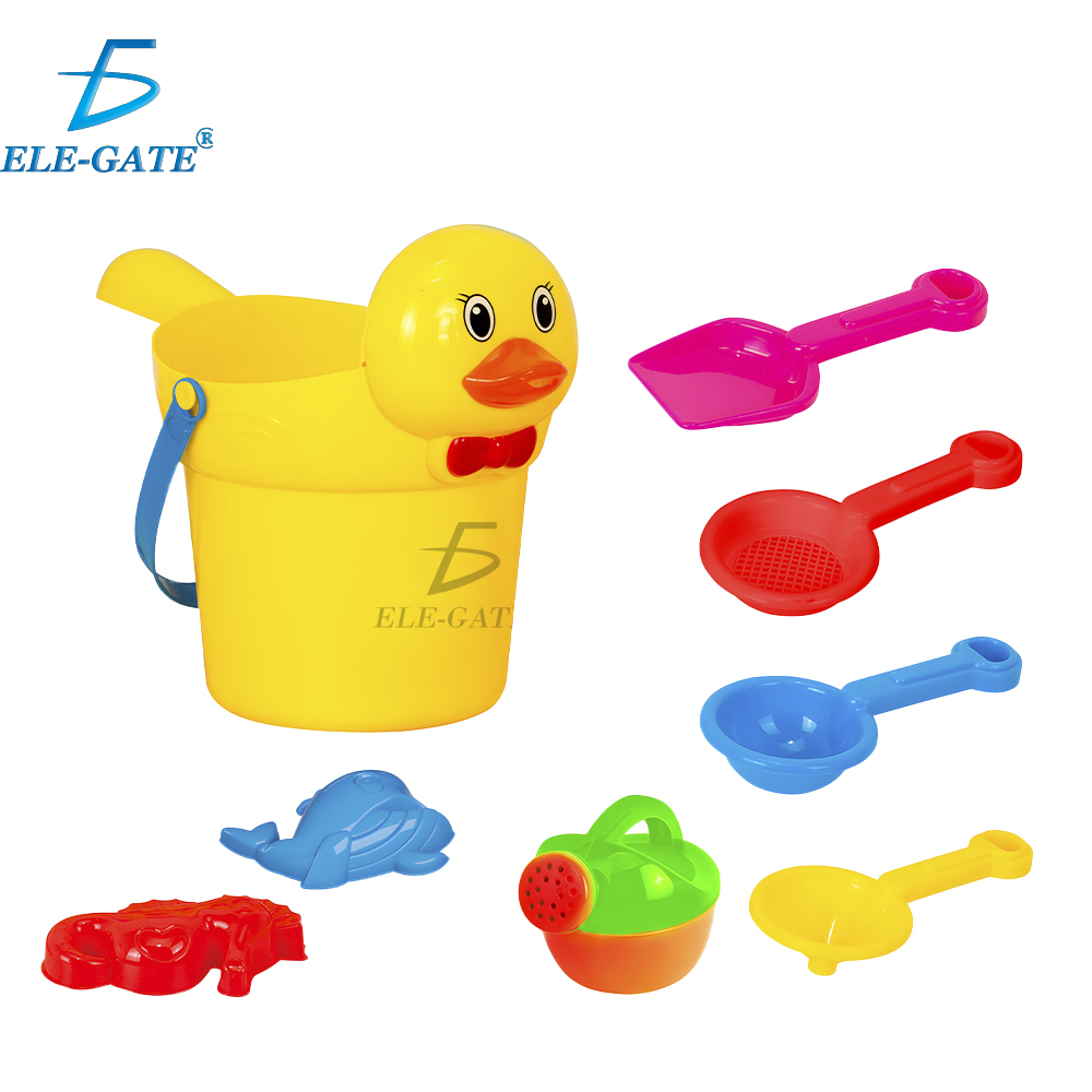 Set de Playa de 8 Piezas Incluye Cubeta en Forma de Pato