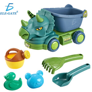 Dino Set de Playa de 6 piezas con Dino Camión