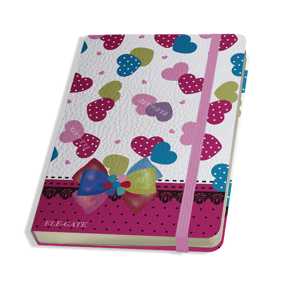 Cuaderno con Corazones estilo Coquete con 75 Hojas de Rayas - Image 2