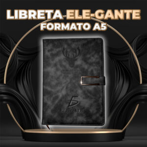 Libreta Elegante con Portada Acolchonada y Cierre Magnético