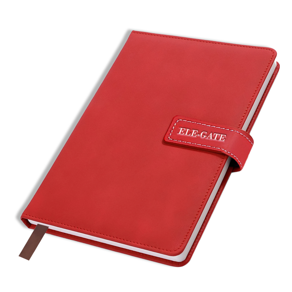 Cuaderno Rojo Tipo Agenda con Portada Acolchada y Cierre Magnético - Image 2