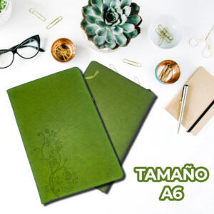 Libreta con Tapa Acolchada y Texturizada con Hojas Tipo Agenda