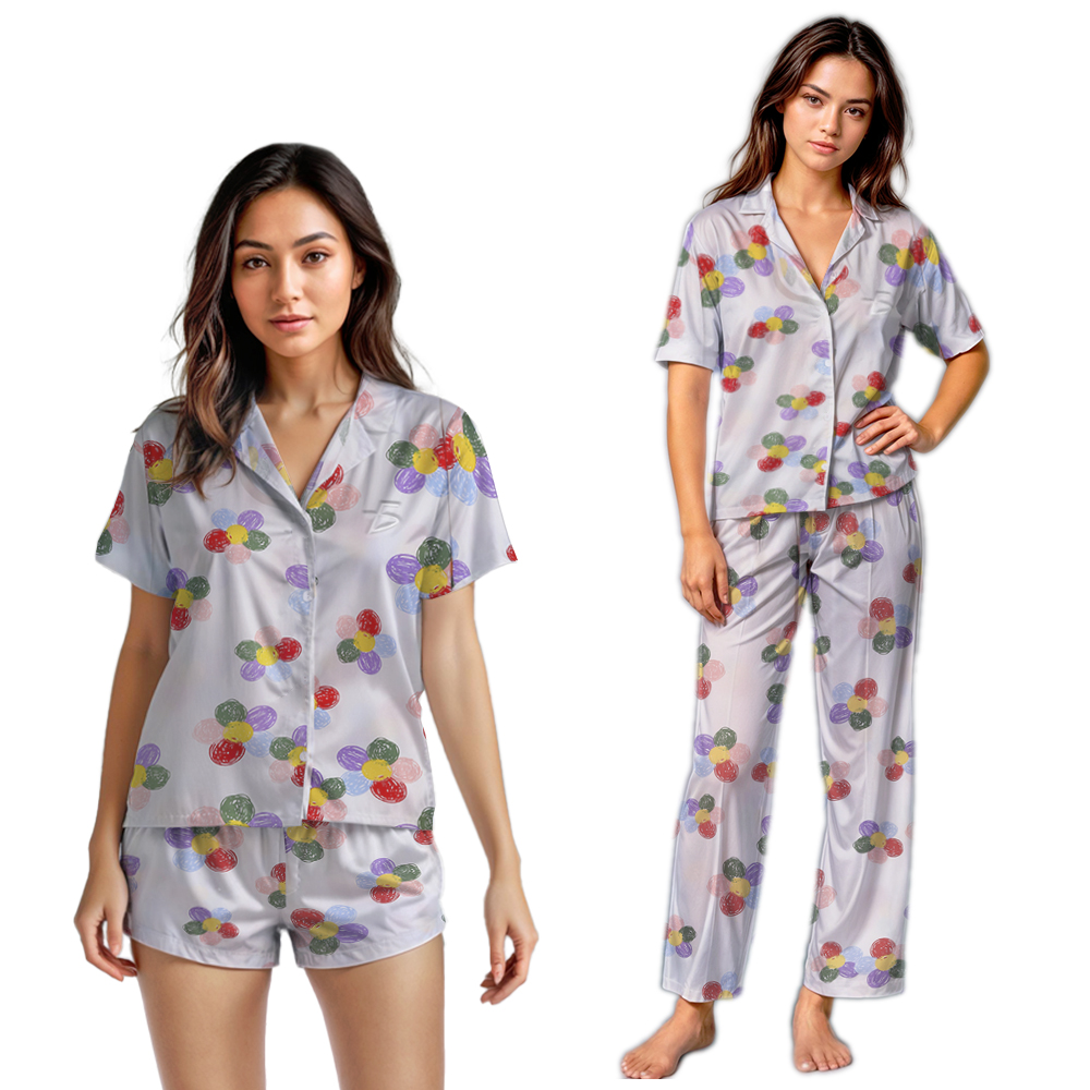 Set de 3 piezas de Pijamas Ligeras Kawai Frescas y Casuales - Image 9