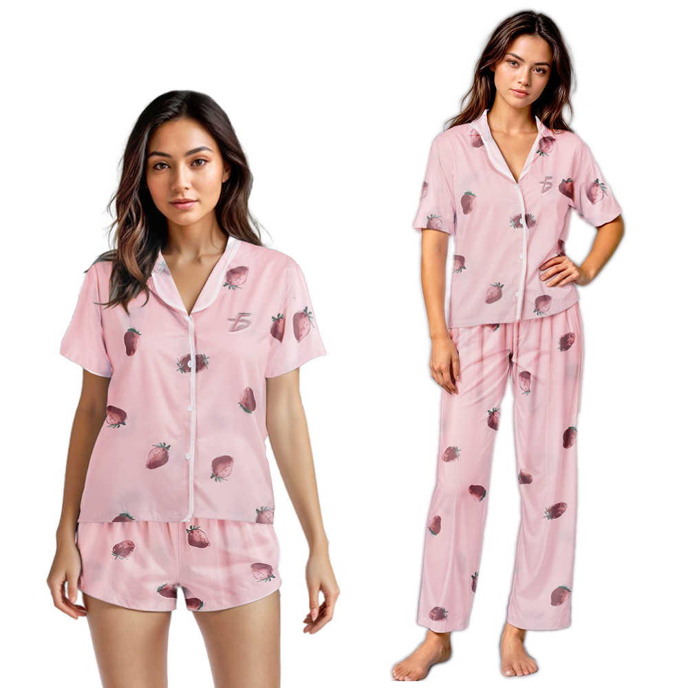 Set de 3 piezas de Pijamas Ligeras Kawai Frescas y Casuales - Image 8