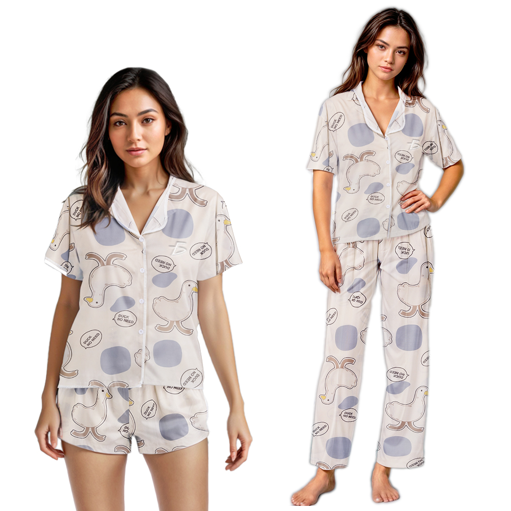 Set de 3 piezas de Pijamas Ligeras Kawai Frescas y Casuales - Image 3