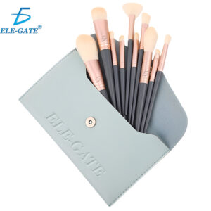 Juego de 10 Brochas con Estuche y Cerdas Suaves y Resistentes