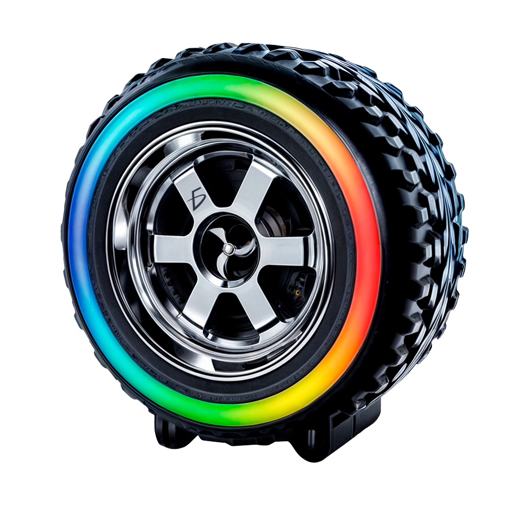 Bocina en Forma de Llanta Bluetooth RGB carga Tipo C - Image 2