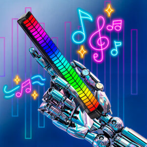 Luz Led RGB Con modo Rítmico y 5 Efectos de Luz