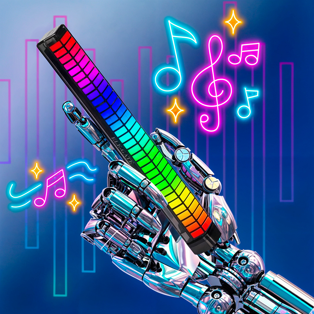 Luz Led RGB Con modo Rítmico y 5 Efectos de Luz