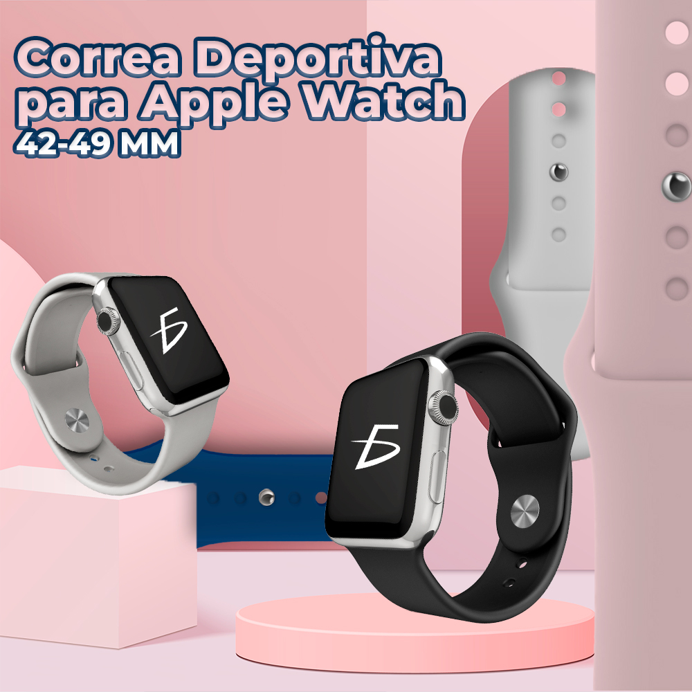Correa Deportiva Smart Watch de 42-49 mm con Cierre de Encastre