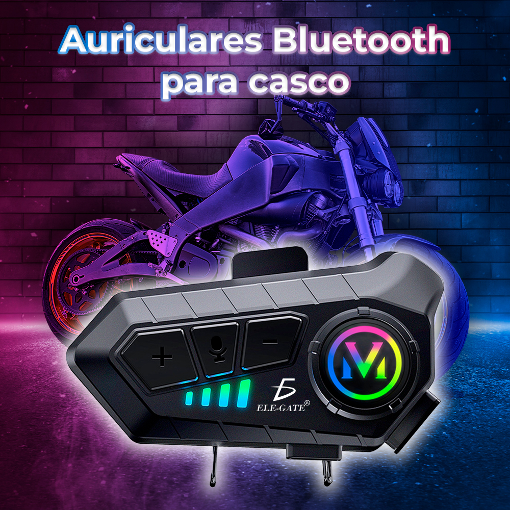 Auriculares Bluetooth de Comunicación para Motocicleta con 2 Tipos de Micrófonos - Image 4