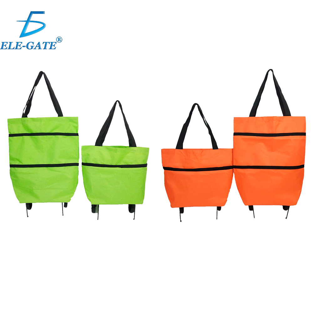 Carrito de Compras 2 en 1: Bolsa Plegable con Ruedas – 25 L de Capacidad