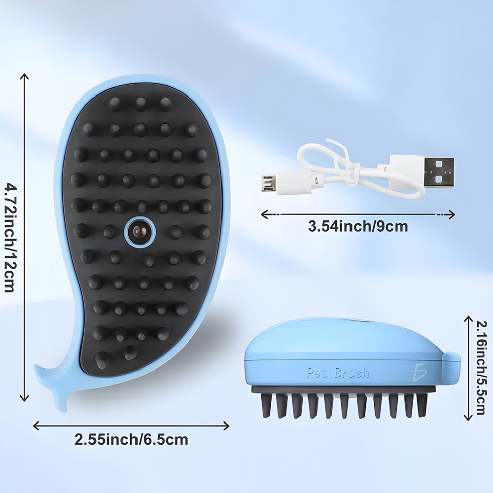 Cepillo Multifuncional para Desenredar Pelaje de Mascotas, Herramienta de Aseo y Masaje para Gatos y Perros - Image 5
