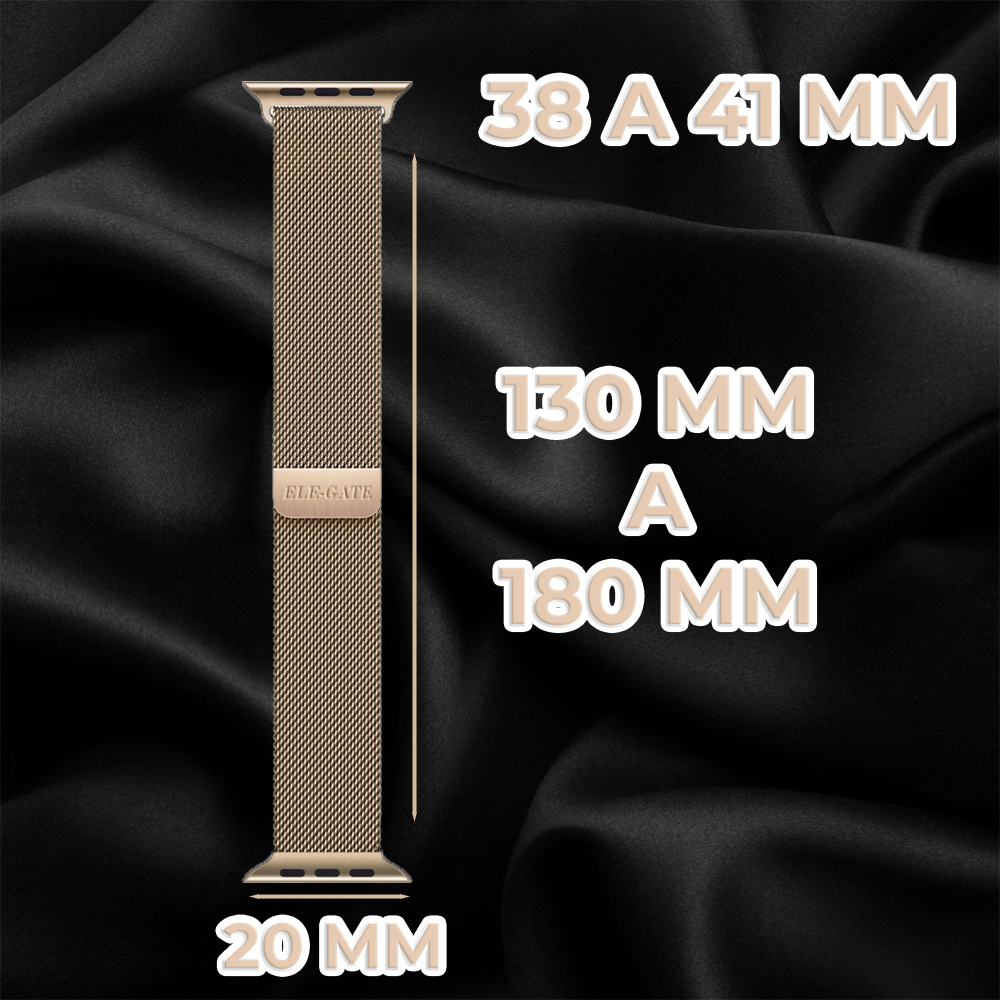 Correa para Smart Watch de 38-41mm de Acero Inoxidable con Cierre Magnético - Image 7