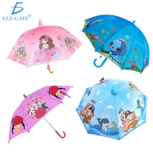 Paraguas Kawaii con diseño para Niña y Niño con Silbato