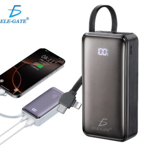 Power Bank con Cable Dual Tipo C y Lightning 10000 mAh