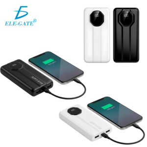 Power Bank 10000 mAh 22.5W SCP/PD Carga Rápida con cable lightning y tipo C