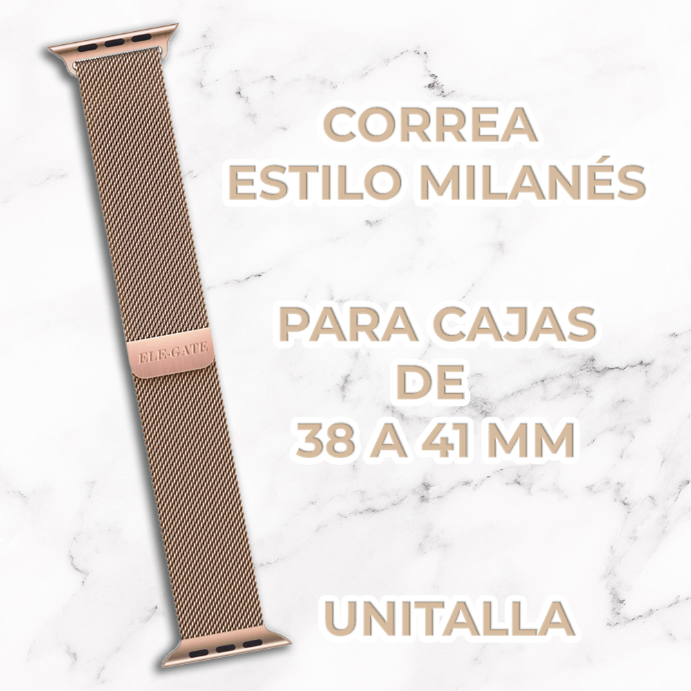 Correa para Smart Watch de 38-41mm de Acero Inoxidable con Cierre Magnético - Image 6