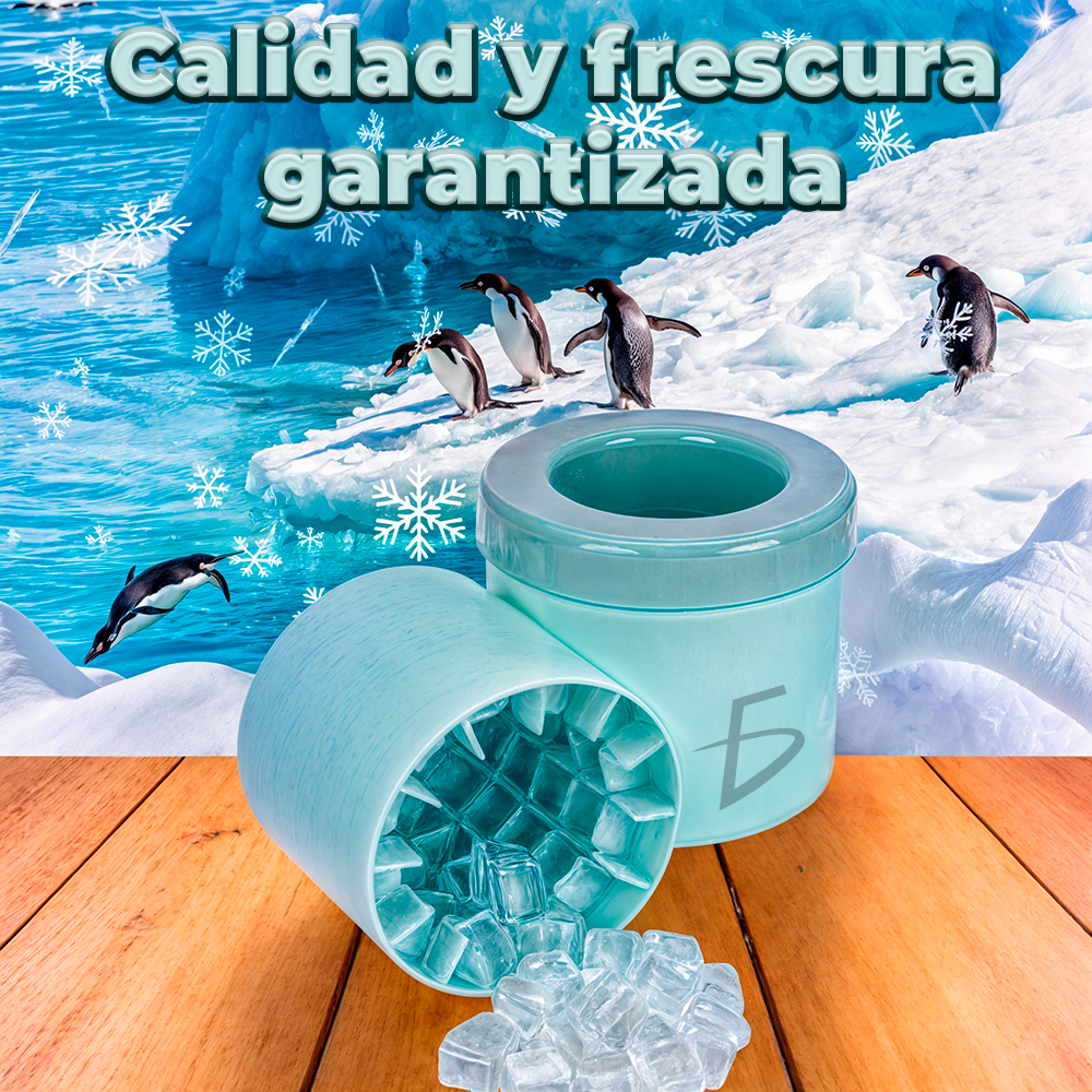 Molde de Silicona Redondo para Cubitos de Hielo