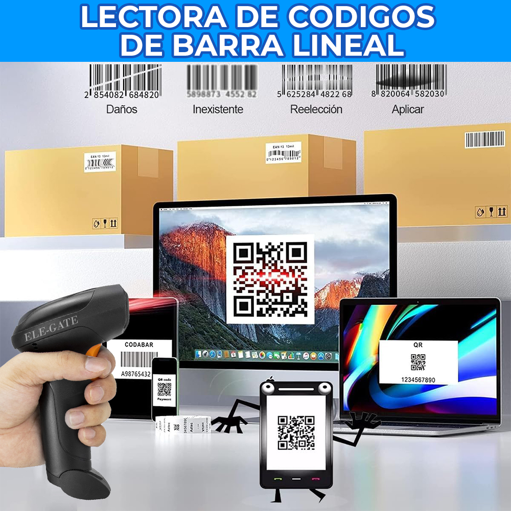 Escáner de Código de Barras 2D con Cable USB - Image 2