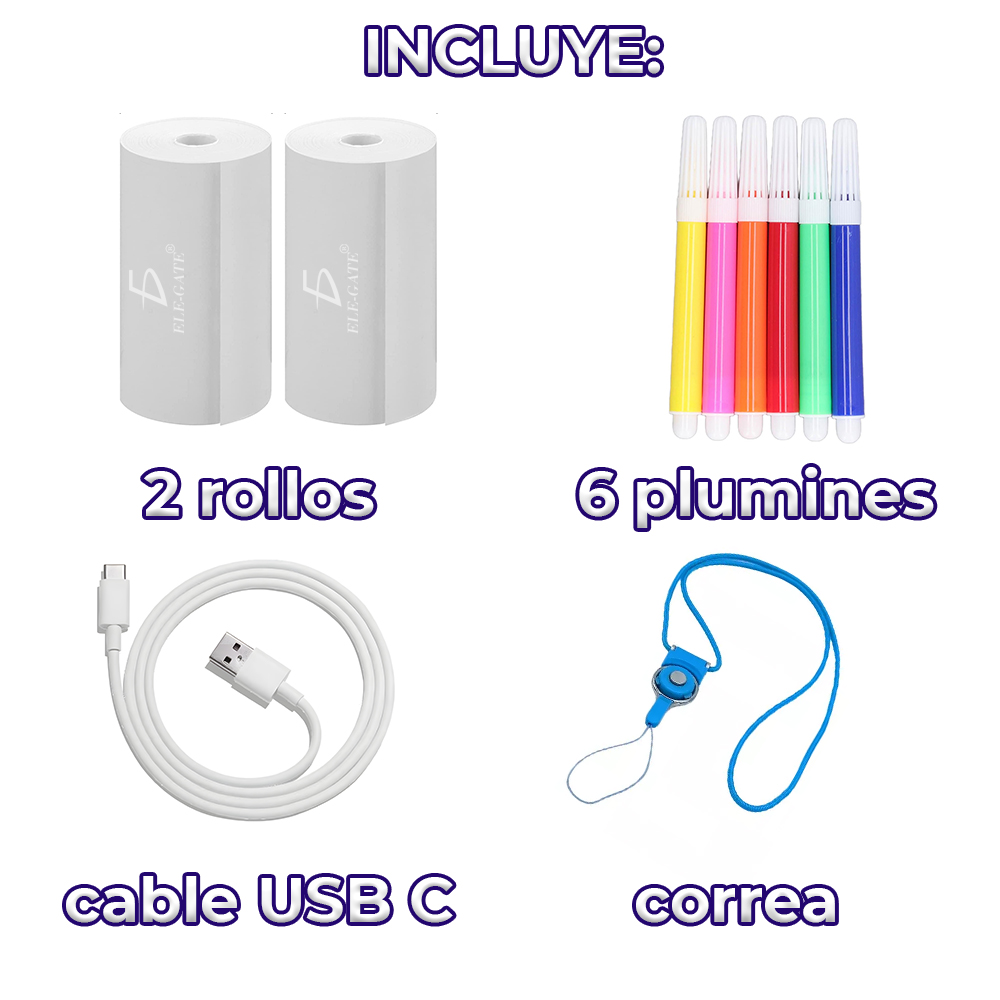 Mini Camara Instantánea con Impresión Térmica y Video - Image 5