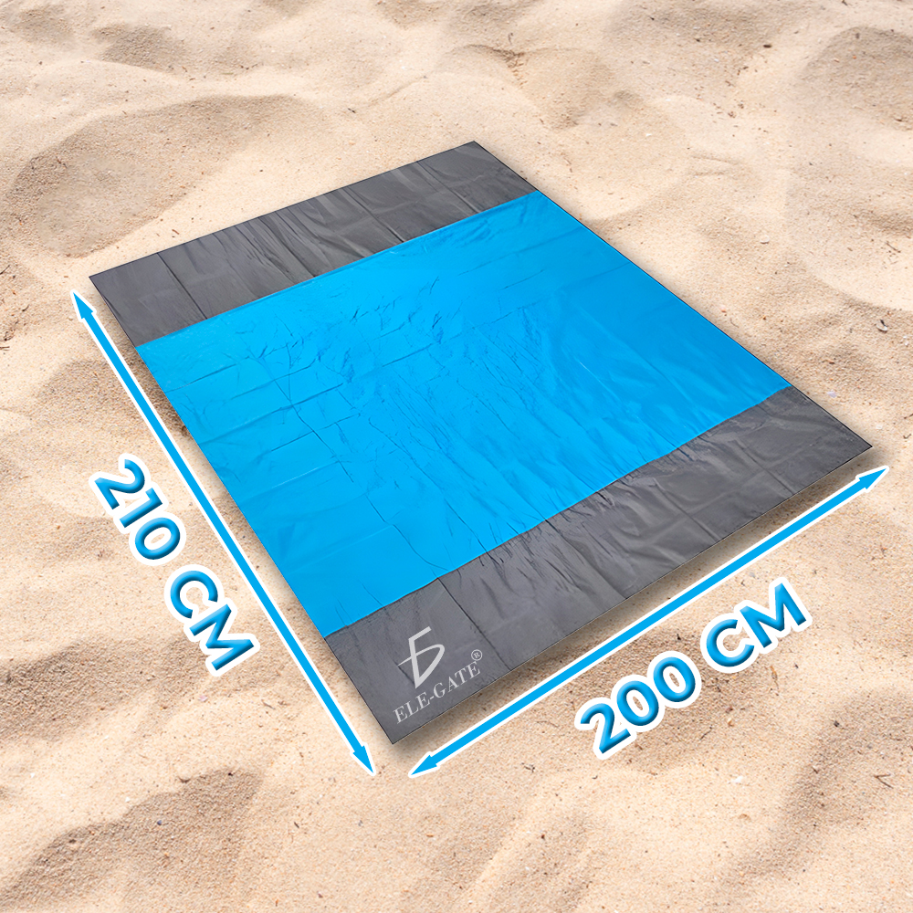 Manta de Playa 210 x 200 cm Repelente al Agua a la Arena y a la Tierra Incluye 4 Estacas - Image 7