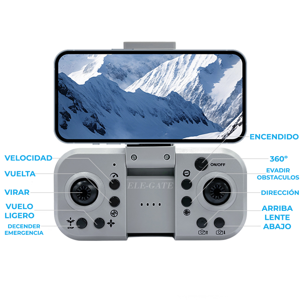 Mini Dron con Camara Dual HD WIFI 4G con Control - Image 2