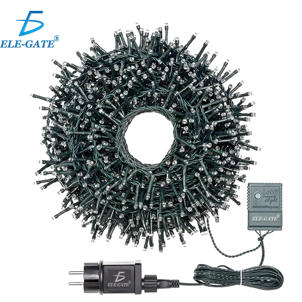 Serie de Luz Led Cálida Resistente al Calor y al Frio Ideal para Exteriores con 100 Led por Cada 10 Metros