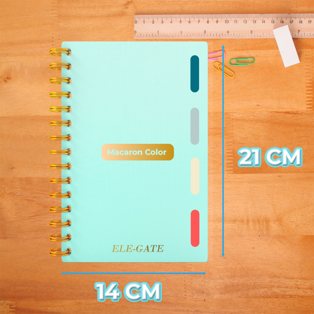 Cuaderno a Rayas de 80 Hojas con 4 Separadores de Colores Tamaño A5 - Image 4