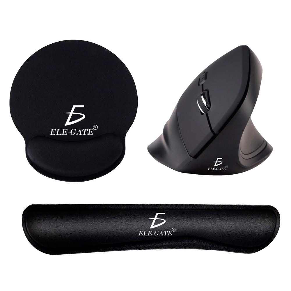 Kit Gamer Confort Incluye 1 Mouse Vertical , 1 Mouse Pad y 1 Almohadilla Vertical para Teclado - Image 3