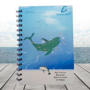 Cuaderno de Rayas Tamaño A5 con Portada Náutica y Espiral Metálico