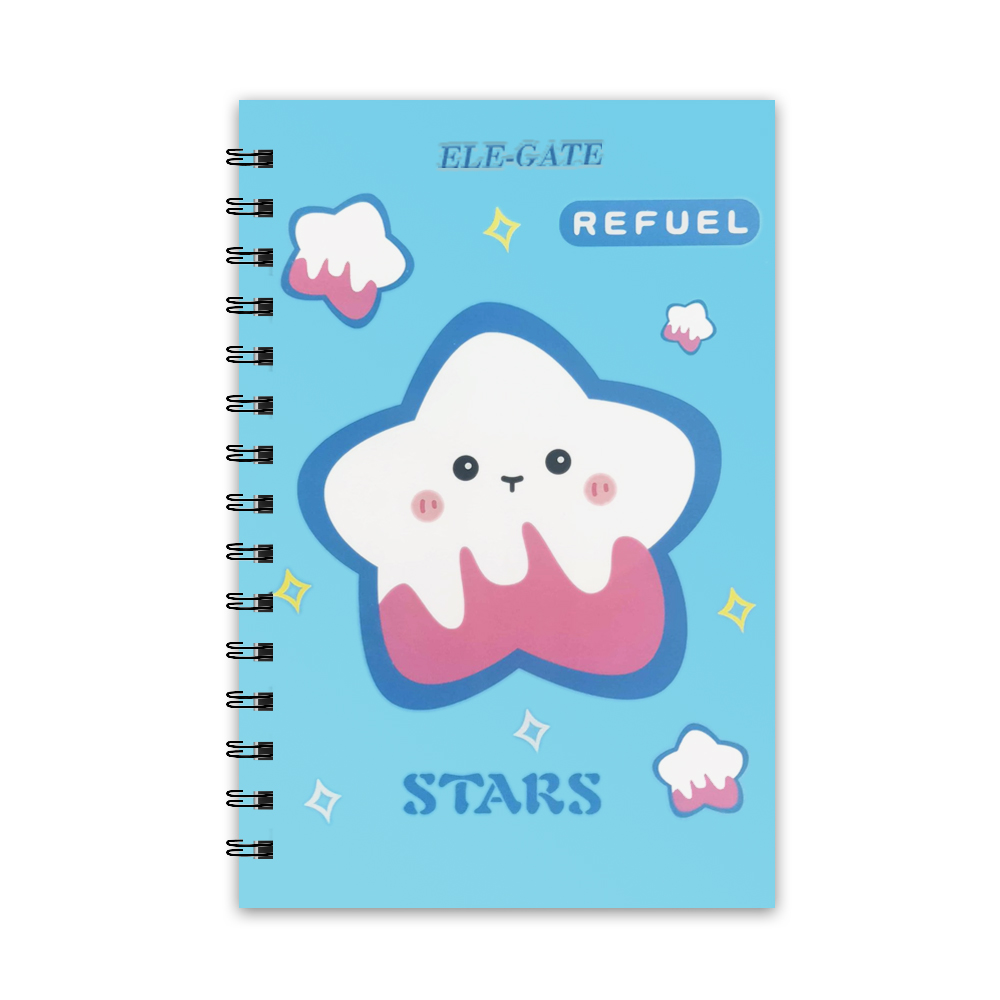 Cuaderno de 80 Hojas Rayadas con Portada Estelar y Espiral Metálico - Image 3