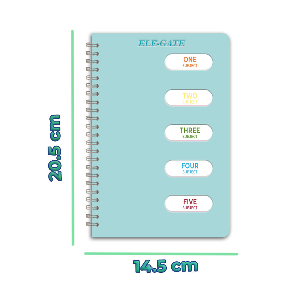 Cuaderno a Raya Organizador Tamaño A5 Coreano con 5 separaciones - Image 4