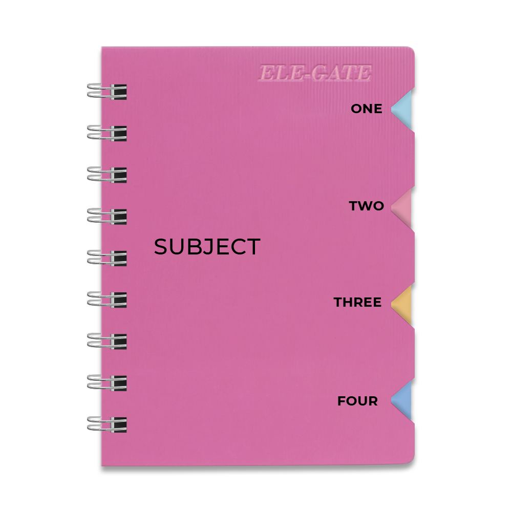 Libreta Rayada A5 con 80 hojas Portada Plastificada y 4 Separadores - Image 2