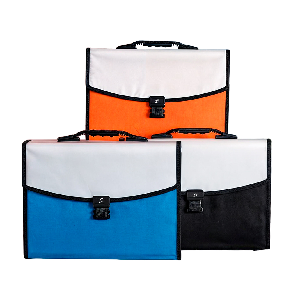 Porta Documentos Escolar Tamaño A4 con Separadores y Banderas de Colores