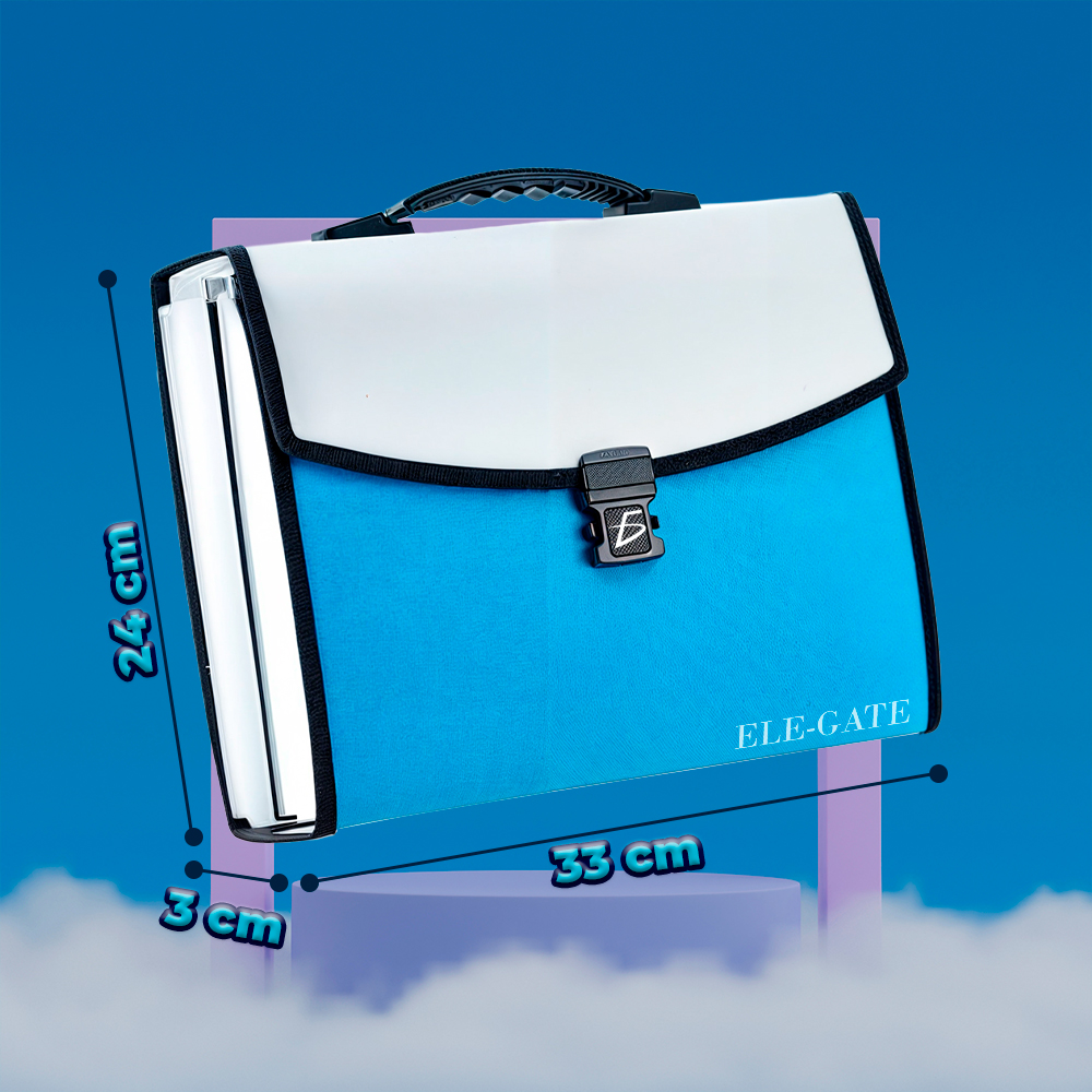 Porta Documentos Escolar Tamaño A4 con Separadores y Banderas de Colores - Image 6