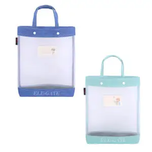 Mochila Tipo Morral Trasparente con Malla Reforzada