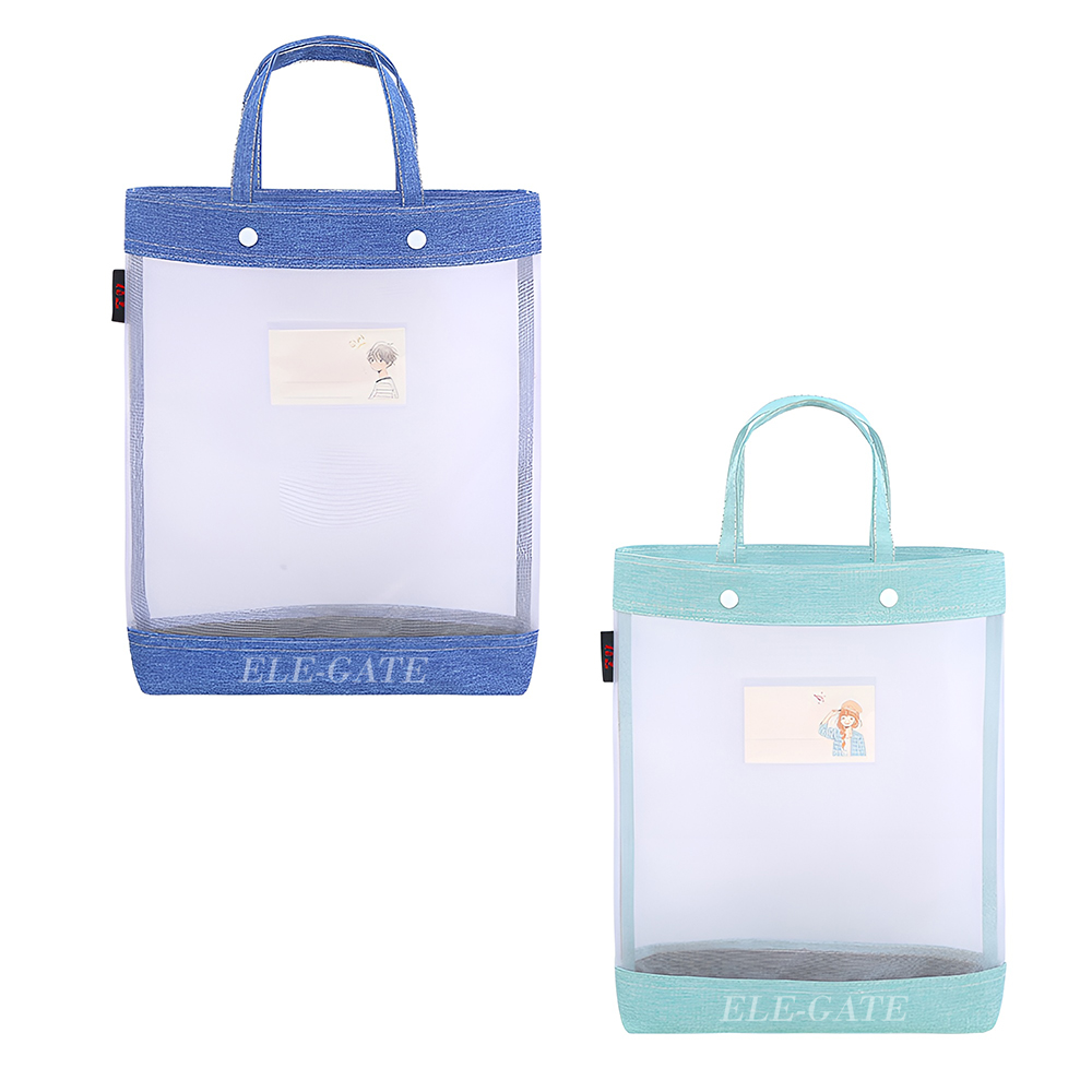 Mochila Tipo Morral Trasparente con Malla Reforzada