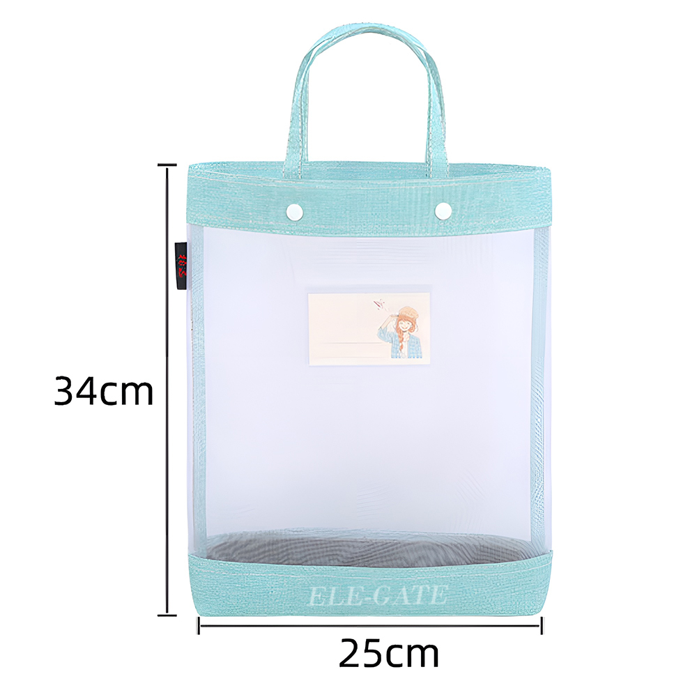 Mochila Tipo Morral Trasparente con Malla Reforzada - Image 4