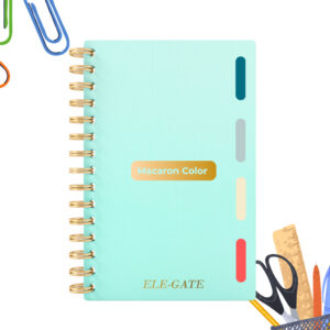 Cuaderno a Rayas de 80 Hojas con 4 Separadores de Colores Tamaño A5