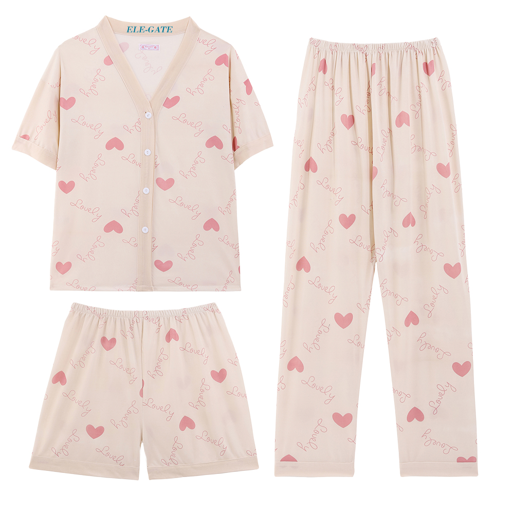 Set de Pijama de 3 Piezas Kawai Fresca y Lijera con Estilo Casual - Image 10