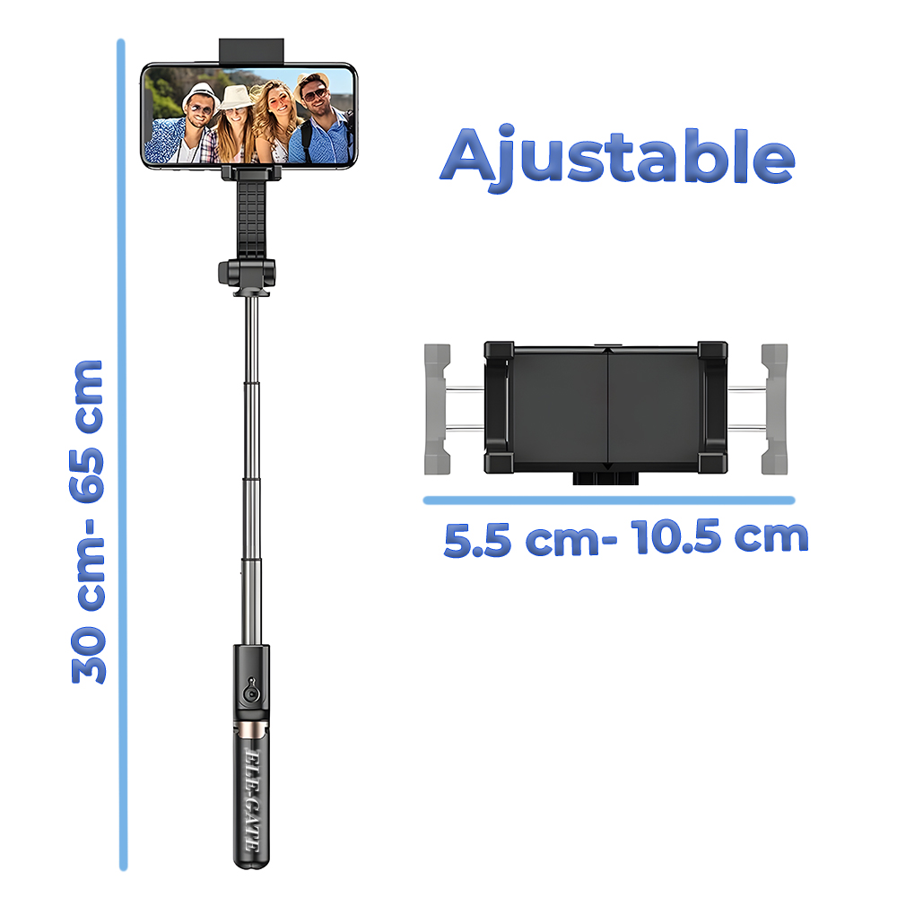 Selfie Stick con Tripie y Estabilizador para Smarth Phone con Carga USB - Image 3